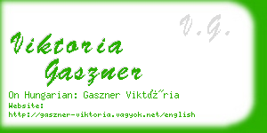 viktoria gaszner business card